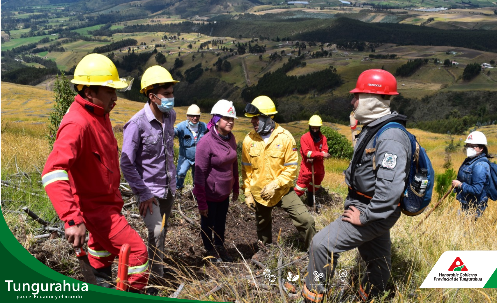 Técnicos del Gobierno Provincial de Tungurahua se capacitaron en el manejo integral del fuego
